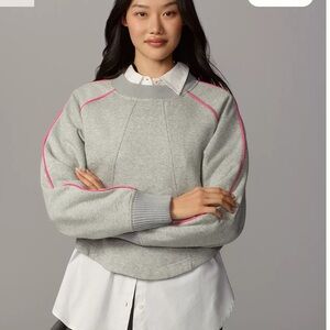 Maeve Paneled Warm-Up Sweatshirt
